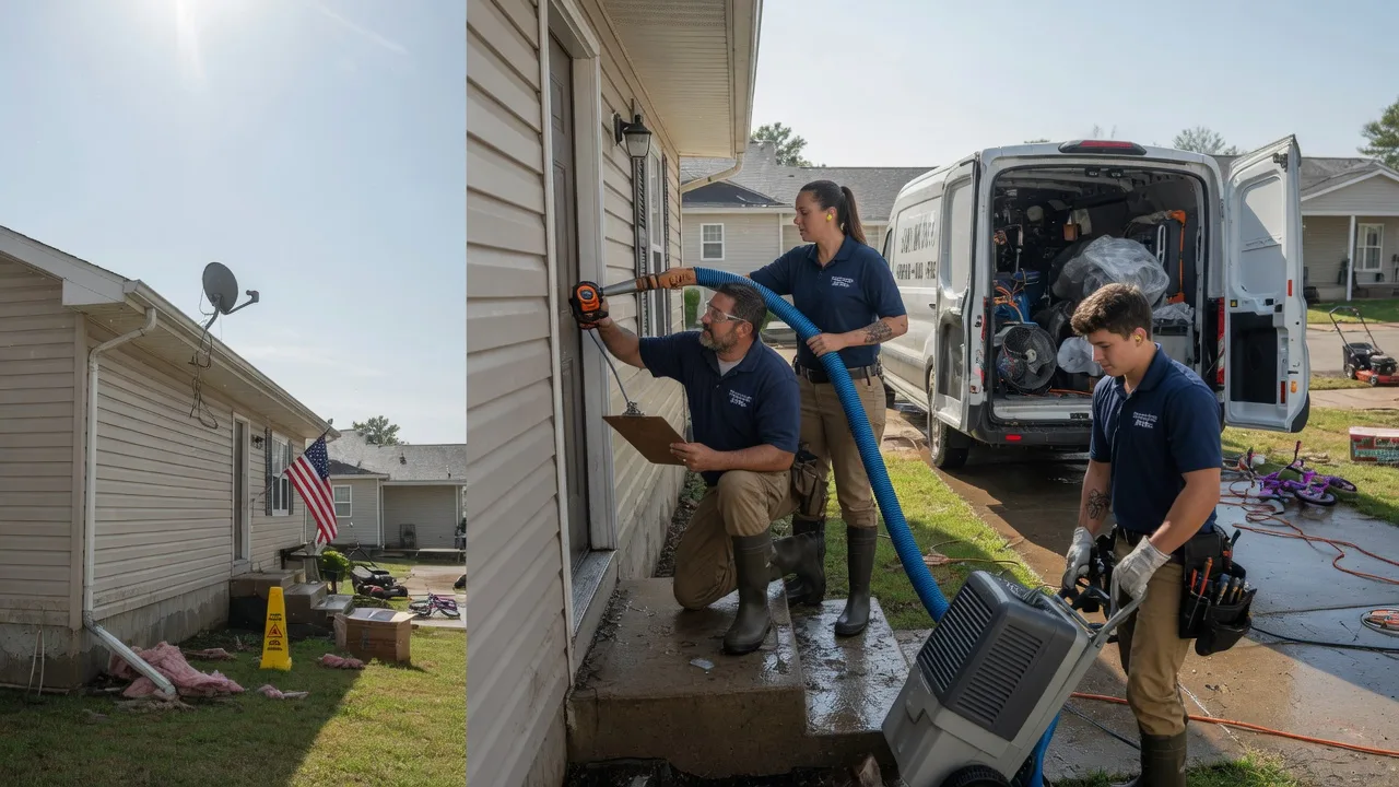 Ceiling Water Damage Restoration in Burlington, TX near me
